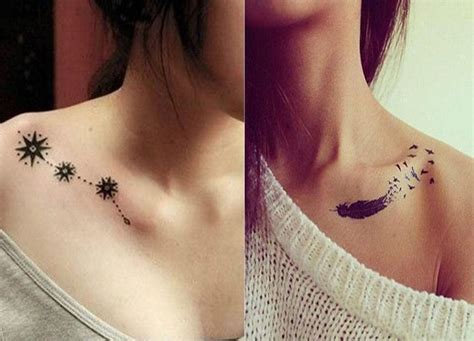 attractive female unique collar bone tattoos|55 Attractive Collar Bone Tattoos Designs For Women 2024